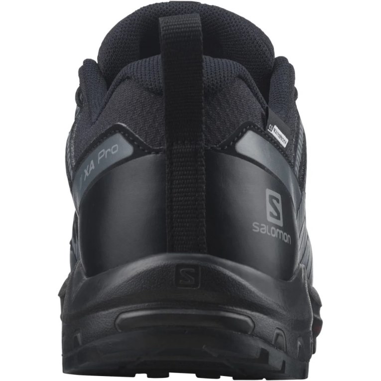 Black Salomon Xa Pro V8 CSWP Kids' Hiking Shoes | IE HO9728